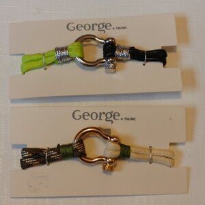 Nautical Paracord Bracelet Lot of 2 BNIP